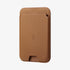 AMP02284 - MagSafe Card Holder Valentinus (MagFit) in black showing the card holder attached to back of device